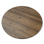 Стол журнальный c коричневой круглой столешницей на трех металлических ножках Charm Coffee Table варинант исполнения - 3 | Loft Concept в Москве