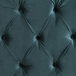 Кровать двуспальная зеленая с основанием из массива дерева с мягким изголовьем Velour Beds варинант исполнения - 2 | Loft Concept в Москве