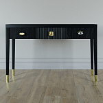 Дизайнерский Письменный стол Elsa Dreams Black с тремя ящиками варинант исполнения - 1 | Loft Concept в Москве