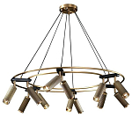 Люстра круглая с медными фактурными плафонами Trustworthiness варинант исполнения - 1 | Loft Concept в Москве