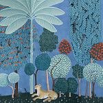 Мебельная ткань Oasis Blue Велюр  варинант исполнения - 1 | Loft Concept в Москве