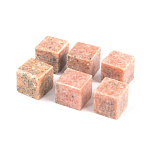 Камни для охлаждения виски из розового мрамора Natural Stone Cube варинант исполнения - 3 | Loft Concept в Москве