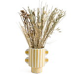 Ваза из фаянса Brighter than the Stars жёлтая полоска варинант исполнения - 3 | Loft Concept в Москве