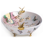 Белое фарфоровое блюдо с изображением бабочек Eden Garden варинант исполнения - 3 | Loft Concept в Москве