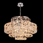 Люстра хрустальная в неоклассическом стиле на серебристом каркасе Majesty варинант исполнения - 1 | Loft Concept в Москве