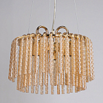 Люстра с подвесными рифлеными стеклянными трубками Nembus варинант исполнения - 4 | Loft Concept в Москве