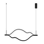 Подвесной светильник волнообразный изогнутый на двух тросах 123 см Spiral Lighting варинант исполнения - 4 | Loft Concept в Москве