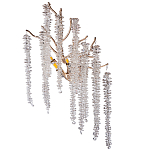 Бра на ветвистом золотом каркасе со стеклянными подвесами Raceme варинант исполнения - 1 | Loft Concept в Москве