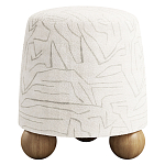 Пуф Wakonda ножки с деревянными шариками  варинант исполнения - 1 | Loft Concept в Москве