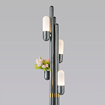 Торшер светодиодный с серым металлическим каркасом Generosity варинант исполнения - 2 | Loft Concept в Москве