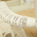 Комплект обеденный из ротанга Eloise grand white варинант исполнения - 8 | Loft Concept в Москве