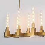 Люстра CANELLE Linear Chandelier 12 Modern Brass варинант исполнения - 1 | Loft Concept в Москве