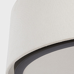 Потолочный светильник с круглым хлопковым абажуром Frosted Diffuser варинант исполнения - 3 | Loft Concept в Москве