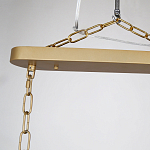 Люстра подвесная овальная со стеклянными трубками Длина 100 см Nembus варинант исполнения - 2 | Loft Concept в Москве