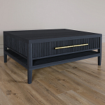 Кофейный стол Primo с двумя ящиками Черный дуб варинант исполнения - 1 | Loft Concept в Москве