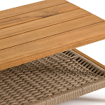 Стол журнальный для сада из акации Breathe Nature варинант исполнения - 3 | Loft Concept в Москве