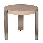 Столик журнальный круглый со светлым шпоном Light Veneer Table варинант исполнения - 1 | Loft Concept в Москве