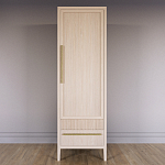 Узкий Шкаф Primo с 2 выдвижными ящиками Светлый дуб варинант исполнения - 2 | Loft Concept в Москве