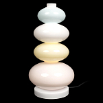 Настольная лампа из стеклянных сфер в пастельных тонах Высота 40 см Pastel Lunaria варинант исполнения - 1 | Loft Concept в Москве
