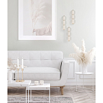 Подвесной светильник с 3-мя округлыми матовыми плафонами из белого стекла Golden Swirl варинант исполнения - 9 | Loft Concept в Москве