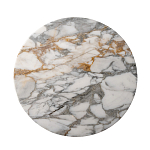 Столик журнальный с круглой мраморной столешницей на трех опорах Marble Stone Drawing варинант исполнения - 2 | Loft Concept в Москве