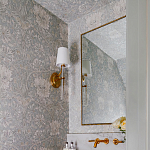 Зеркало прямоугольное в фактурной золотой раме Reflective Fabric варинант исполнения - 4 | Loft Concept в Москве