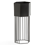 Кашпо Elevated Planters Сlive 59 черное  варинант исполнения - 1 | Loft Concept в Москве