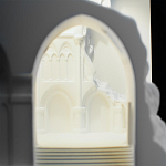 Встраиваемый в стену гипсовый светильник под покраску с эффектом разрушенной стены Antiquity Athena варинант исполнения - 9 | Loft Concept в Москве