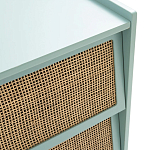 Комод с 3-мя ящиками из ротанга Blais Turquoise Wicker Furniture варинант исполнения - 4 | Loft Concept в Москве