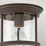 Потолочный светильник для ванных комнат со стеклянным плафоном и одной лампой Hinkley варинант исполнения - 10 | Loft Concept в Москве