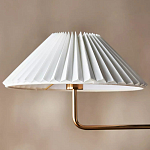 Люстра линейная с 2-мя белыми плиссированными тканевыми абажурами Combination варинант исполнения - 3 | Loft Concept в Москве