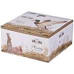 Чайная пара из фарфора с изображением утки и лисы 300 мл Hunting Porcelain Collection варинант исполнения - 3 | Loft Concept в Москве