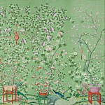 Обои ручная роспись Belvoir Pistachio варинант исполнения - 2 | Loft Concept в Москве