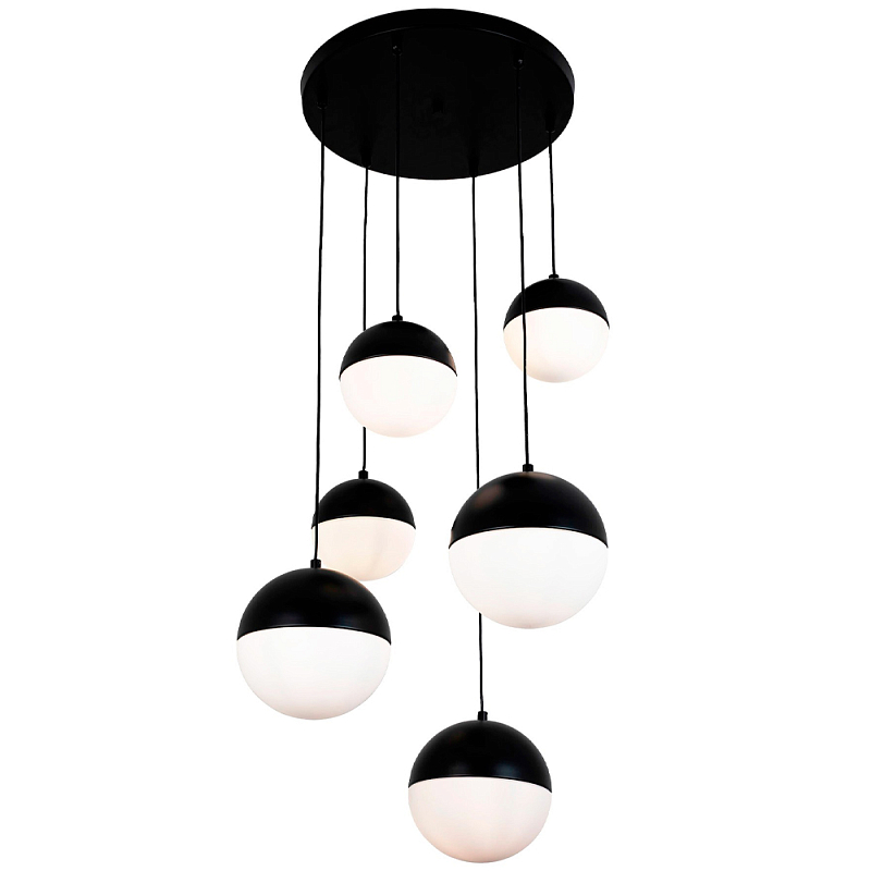    6-   Ponzio Flos Cascade  Black Sphere Hanging Lamp     | Loft Concept 