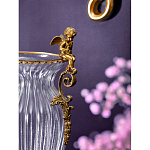 Ваза прозрачная с бронзовыми ручками в виде ангелов Eden Garden варинант исполнения - 4 | Loft Concept в Москве