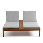 Шезлонг двухместный из эвкалипта Sunset варинант исполнения - 3 | Loft Concept в Москве