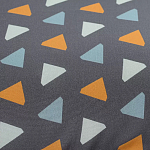 Постельное белье из сатина с принтом треугольники 150х200 см Triangular Dreams варинант исполнения - 2 | Loft Concept в Москве