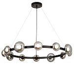 Светодиодная кольцевая люстра IONA Сhandelier black варинант исполнения - 4 | Loft Concept в Москве