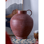Ваза бордовая с 2-мя фактурными ручками Vase Burgundy Glaze варинант исполнения - 5 | Loft Concept в Москве