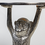 Столик с подстольем в виде обезьянки Bombay Nickel варинант исполнения - 6 | Loft Concept в Москве