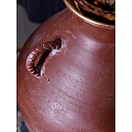 Ваза бордовая с 4-мя фактурными ручками Vase Burgundy Glaze варинант исполнения - 2 | Loft Concept в Москве