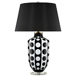 Настольная лампа черно-белый горох Interaction варинант исполнения - 3 | Loft Concept в Москве
