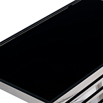 Столик журнальный с черной стеклянной столешницей Embodiment of Contemporary Art  варинант исполнения - 2 | Loft Concept в Москве