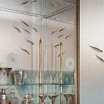 Обои ручная роспись Jakuchu Original colourway on Tarnished Silver gilded paper варинант исполнения - 2 | Loft Concept в Москве