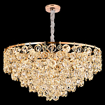 Люстра каскадная с подвесками в форме колец Galaxy of Light варинант исполнения - 7 | Loft Concept в Москве