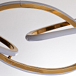 Люстра подвесная золотая в форме изогнутых колец Curved Rings варинант исполнения - 2 | Loft Concept в Москве