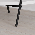 Стол приставной с 2-мя круглыми белыми столешницами ESSEL SIDE TABLE WHITE варинант исполнения - 3 | Loft Concept в Москве