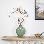 Фарфоровый подсвечник с бронзовым декором Eden Garden варинант исполнения - 4 | Loft Concept в Москве