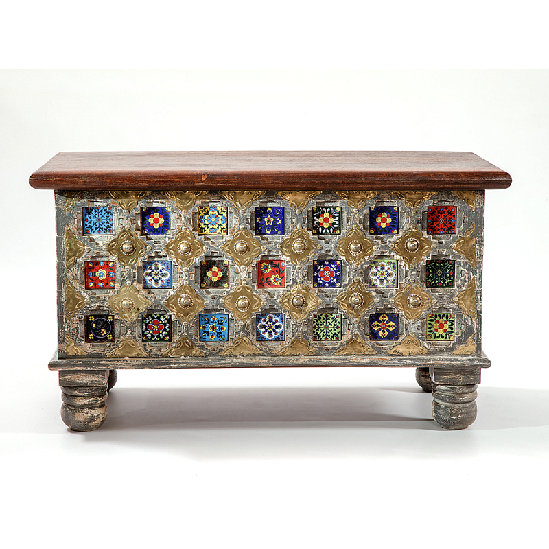 Сундук Multi-colored Inlay Мульти в Москве | Loft Concept 