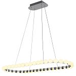 Люстра подвесная светодиодная с круглыми плафонами белого цвета PEARLS Suspension 100  варинант исполнения - 2 | Loft Concept в Москве